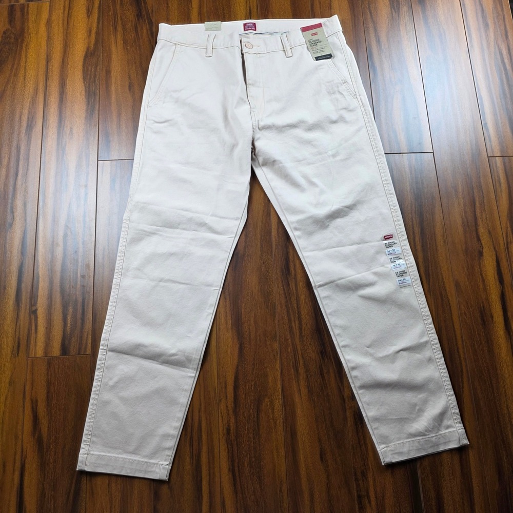 Levis XX Chino Standard Taper Pants Pink 34x30 Stretch WaterLess 852260157